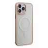 Newface Apple iPhone 15 Pro Max Kılıf Room Magneticsafe Silikon - Pudra