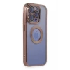 Newface Apple iPhone 15 Pro Max Kılıf Slot Silikon - Rose Gold