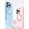 Newface Apple iPhone 15 Pro Max Live Diamond Magsafe Kapak - Pembe