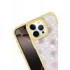 Newface Apple iPhone 15 Pro Max Lumi Desenli Kapak - Sarı