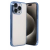 Newface Apple iPhone 15 Pro Max Razer Lensli Silikon - Açık Mavi