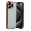 Newface Apple iPhone 15 Pro Max Razer Lensli Silikon - Çöl Titanyum