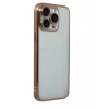 Newface Apple iPhone 15 Pro Max Razer Lensli Silikon - Çöl Titanyum