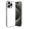 Newface Apple iPhone 15 Pro Max Razer Lensli Silikon - Gümüş