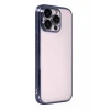 Newface Apple iPhone 15 Pro Max Razer Lensli Silikon - Lacivert
