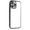Newface Apple iPhone 15 Pro Max Razer Lensli Silikon - Siyah