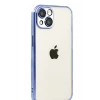 Newface Apple iPhone 15 Razer Lensli Silikon - Açık Mavi