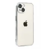 Newface Apple iPhone 15 Razer Lensli Silikon - Gümüş