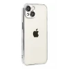 Newface Apple iPhone 15 Razer Lensli Silikon - Gümüş