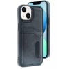 Newface Apple iPhone 15 Sara Kartvizitli Deri Kılıf - Siyah