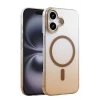 Newface Apple iPhone 16 Glossy Magsafe Kapak - Çöl Titanyum