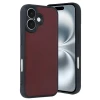 Newface Apple iPhone 16 Kılıf Aras Deri Kapak - Bordo