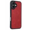 Newface Apple iPhone 16 Kılıf Aras Deri Kapak - Kırmızı