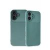 Newface Apple iPhone 16 Kılıf Auto Focus Karbon Kapak - Koyu Yeşil