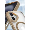 Newface Apple iPhone 16 Kılıf Enka Magsafe Silikon Kılıf - Şeffaf