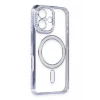 Newface Apple iPhone 16 Kılıf Joke Simli Magneticsafe Kılıf - Mavi