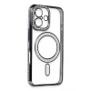 Newface Apple iPhone 16 Kılıf Joke Simli Magneticsafe Kılıf - Siyah