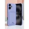 Newface Apple iPhone 16 Kılıf Kelvin Kartvizitli Silikon - Lila