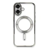 Newface Apple iPhone 16 Kılıf Kross Magneticsafe Kapak - Gümüş
