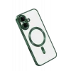 Newface Apple iPhone 16 Kılıf Kross Magneticsafe Kapak - Koyu Yeşil