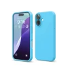 Newface Apple iPhone 16 Kılıf Nano içi Kadife Silikon - Mavi