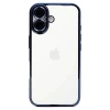 Newface Apple iPhone 16 Kılıf Razer Lensli Silikon - Açık Mavi