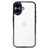 Newface Apple iPhone 16 Kılıf Razer Lensli Silikon - Açık Mavi