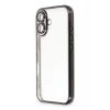 Newface Apple iPhone 16 Kılıf Razer Lensli Silikon - Siyah