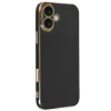 Newface Apple iPhone 16 Kılıf Volet Silikon - Siyah
