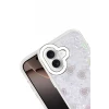 Newface Apple iPhone 16 Lumi Desenli Kapak - Beyaz