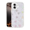 Newface Apple iPhone 16 Lumi Desenli Kapak - Beyaz