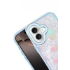 Newface Apple iPhone 16 Lumi Desenli Kapak - Mavi