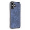 Newface Apple iPhone 16 Plus Kılıf Aras Deri Kapak - Lacivert