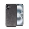 Newface Apple iPhone 16 Plus Kılıf Aras Deri Kapak - Siyah