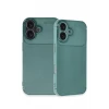 Newface Apple iPhone 16 Plus Kılıf Auto Focus Karbon Kapak - Koyu Yeşil