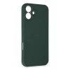 Newface Apple iPhone 16 Plus Kılıf First Silikon - Koyu Yeşil