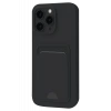 Newface Apple iPhone 16 Plus Kılıf Kelvin Kartvizitli Silikon - Siyah
