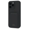 Newface Apple iPhone 16 Plus Kılıf Kelvin Kartvizitli Silikon - Siyah