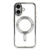 Newface Apple iPhone 16 Plus Kılıf Kross Magneticsafe Kapak - Gümüş