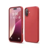Newface Apple iPhone 16 Plus Kılıf Nano içi Kadife Silikon - Kırmızı