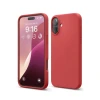 Newface Apple iPhone 16 Plus Kılıf Nano içi Kadife Silikon - Kırmızı