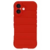 Newface Apple iPhone 16 Plus Kılıf Optimum Silikon - Kırmızı