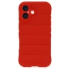 Newface Apple iPhone 16 Plus Kılıf Optimum Silikon - Kırmızı