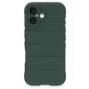 Newface Apple iPhone 16 Plus Kılıf Optimum Silikon - Koyu Yeşil