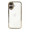 Newface Apple iPhone 16 Plus Kılıf Razer Lensli Silikon - Gold
