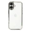 Newface Apple iPhone 16 Plus Kılıf Razer Lensli Silikon - Gümüş