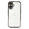 Newface Apple iPhone 16 Plus Kılıf Razer Lensli Silikon - Titanyum Gri