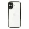 Newface Apple iPhone 16 Plus Kılıf Razer Lensli Silikon - Yeşil