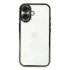 Newface Apple iPhone 16 Plus Kılıf Razer Lensli Silikon - Yeşil