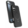 Newface Apple iPhone 16 Plus Regal Magsafe Standlı Kapak - Siyah